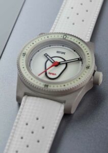Set: Kautschukband, Weiß + NASA Textilband