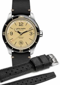 Set: Vintage Lederband + Kautschukband
