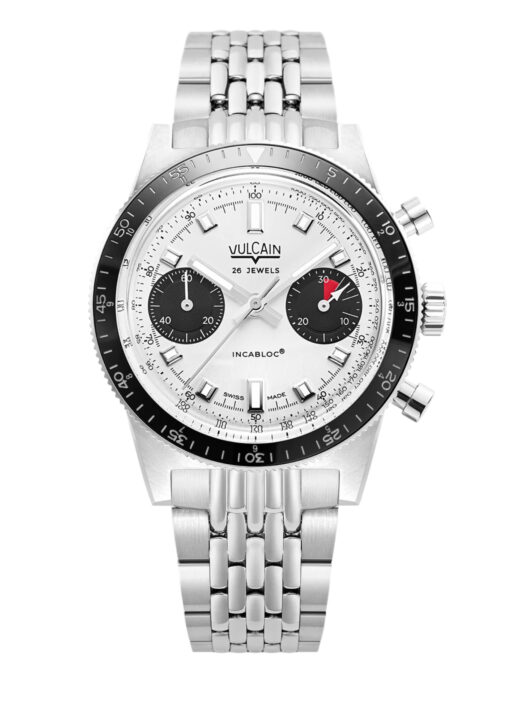 Vulcain Skindiver Chronograph White 590176A57 - Beads of Rice Bracelet