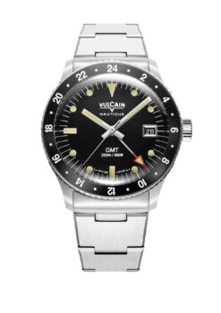Vulcain Skindiver Nautique GMT Black - Beige Lume 680174A07